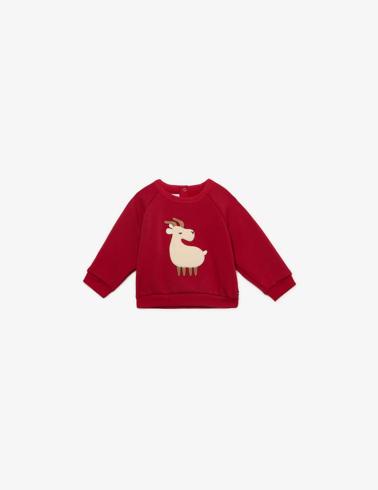 Petit Bateau Felpa con renna applicata - immagine 4 Petit Bateau Felpa con renna applicata - immagine 4