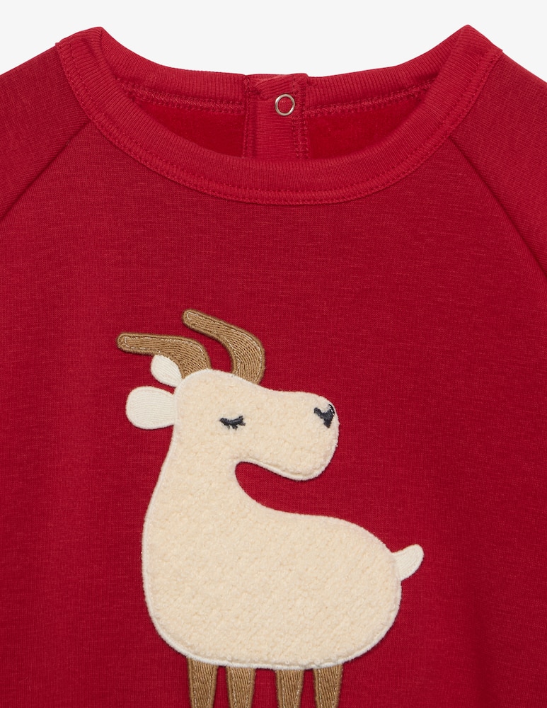 Petit Bateau Felpa con renna applicata - immagine 6 Petit Bateau Felpa con renna applicata - immagine 6
