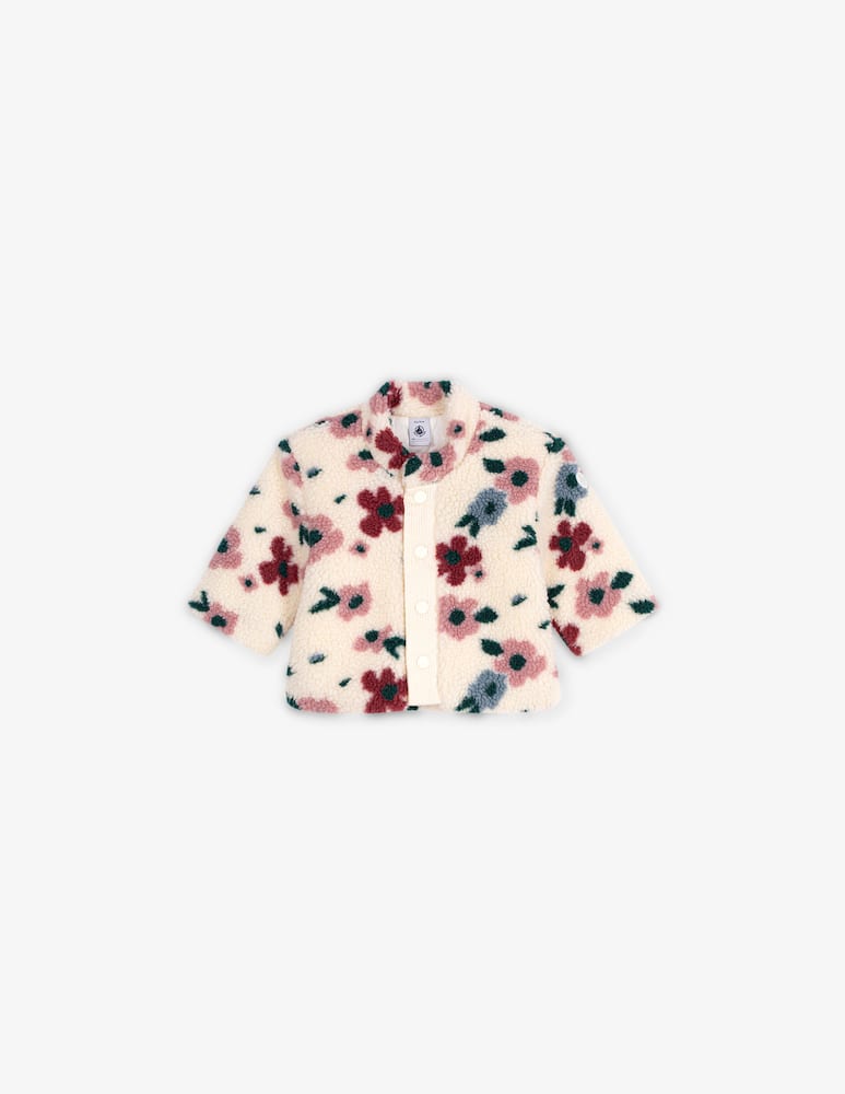 rinascente Petit Bateau Giacca sherpa fantasia floreale