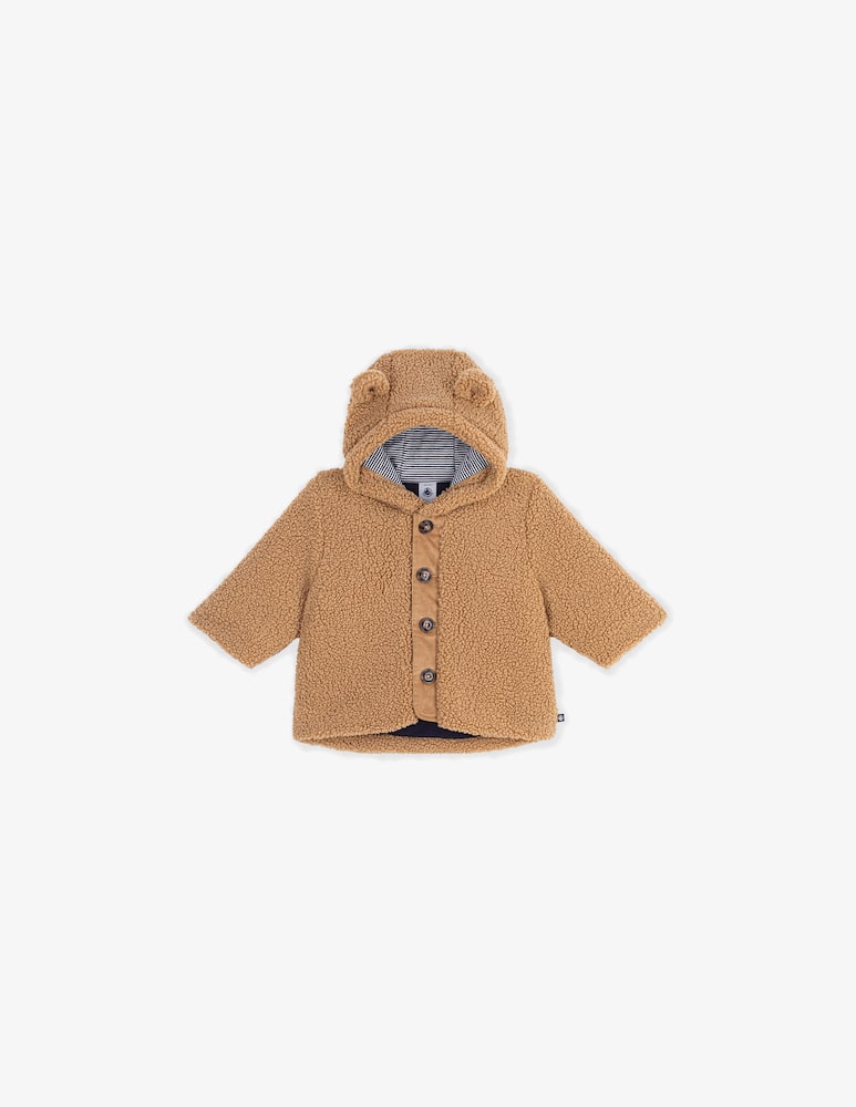 rinascente Petit Bateau Giacca sherpa con cappuccio