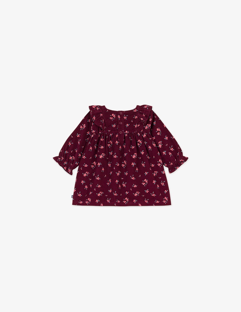 Petit Bateau Abito in velluto a fiori - immagine 2