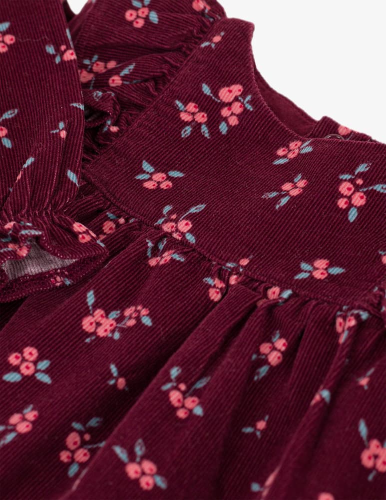 Petit Bateau Abito in velluto a fiori - immagine 3