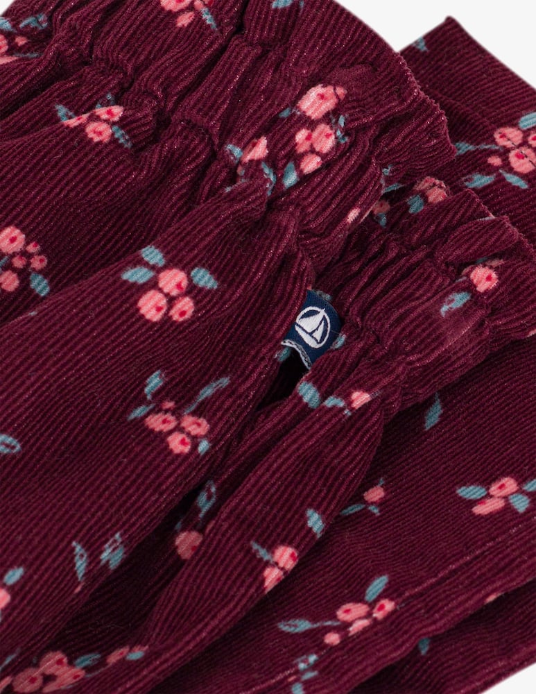rinascente Petit Bateau Pantaloni in velluto a fiori