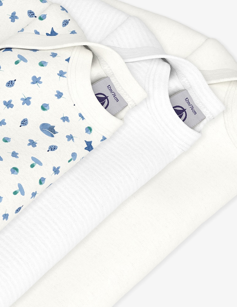 Petit Bateau Pack 3 body a maniche lunghe - immagine 3 Petit Bateau Pack 3 body a maniche lunghe - immagine 3