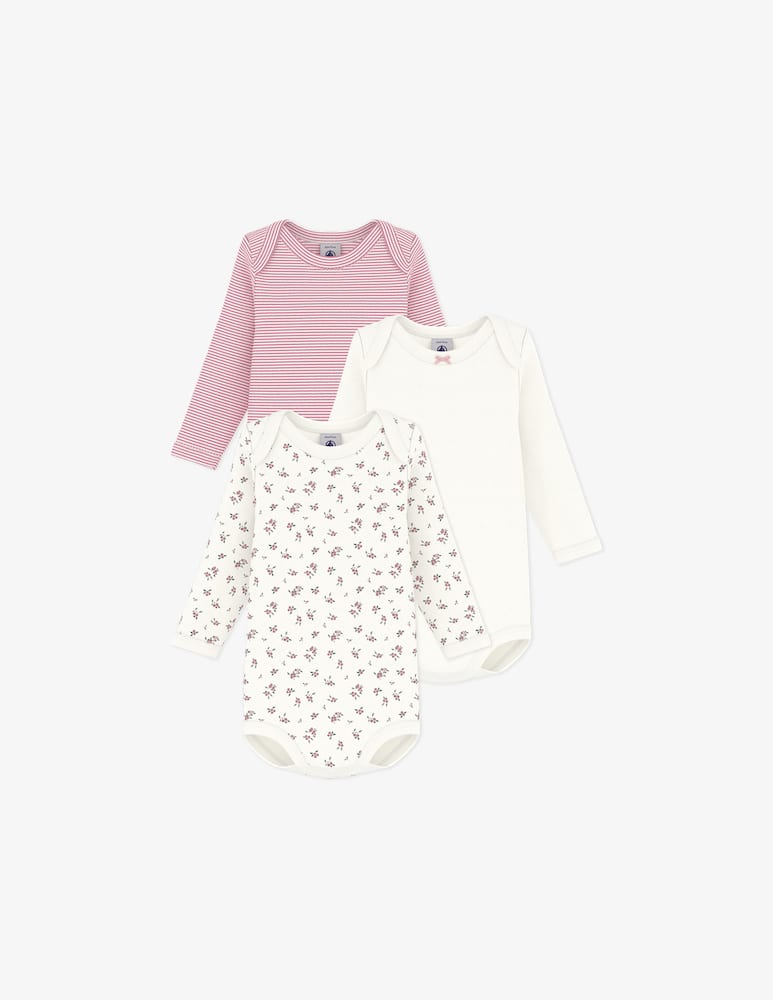 rinascente Petit Bateau Pack 3 body a maniche lunghe