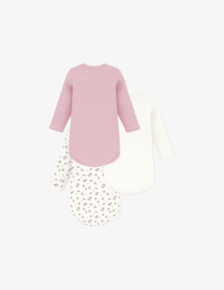 rinascente Petit Bateau Pack 3 body a maniche lunghe