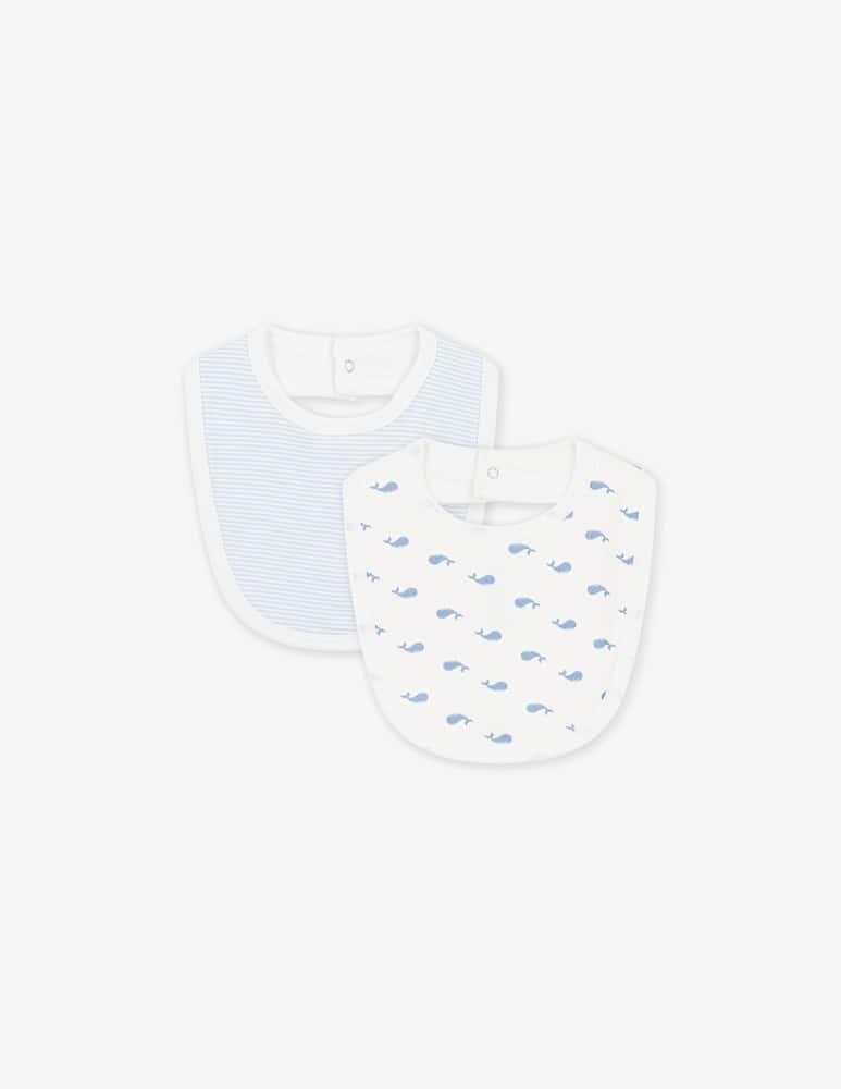 rinascente Petit Bateau Pack 2 bavaglini estampati