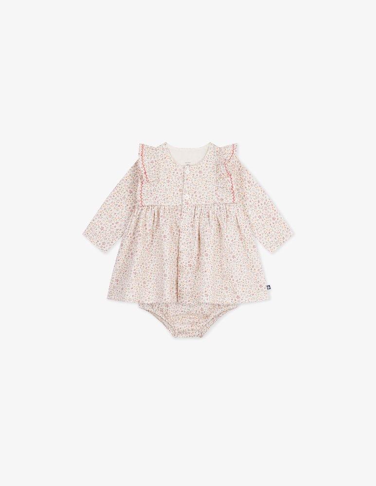 Petit Bateau Abito con bloomer a fiori - immagine 1 Petit Bateau Abito con bloomer a fiori - immagine 1