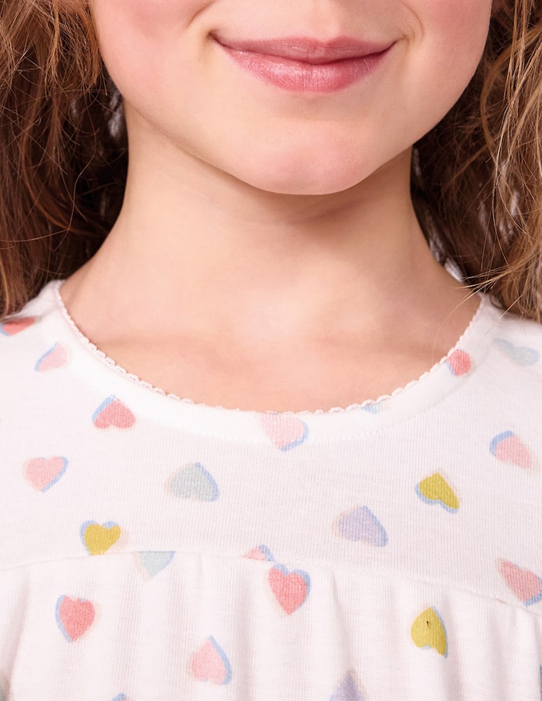 rinascente Petit Bateau Camicia da notte con cuori