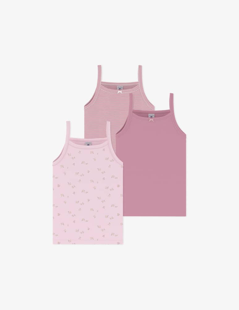 rinascente Petit Bateau Pack 3 canotte a spalline