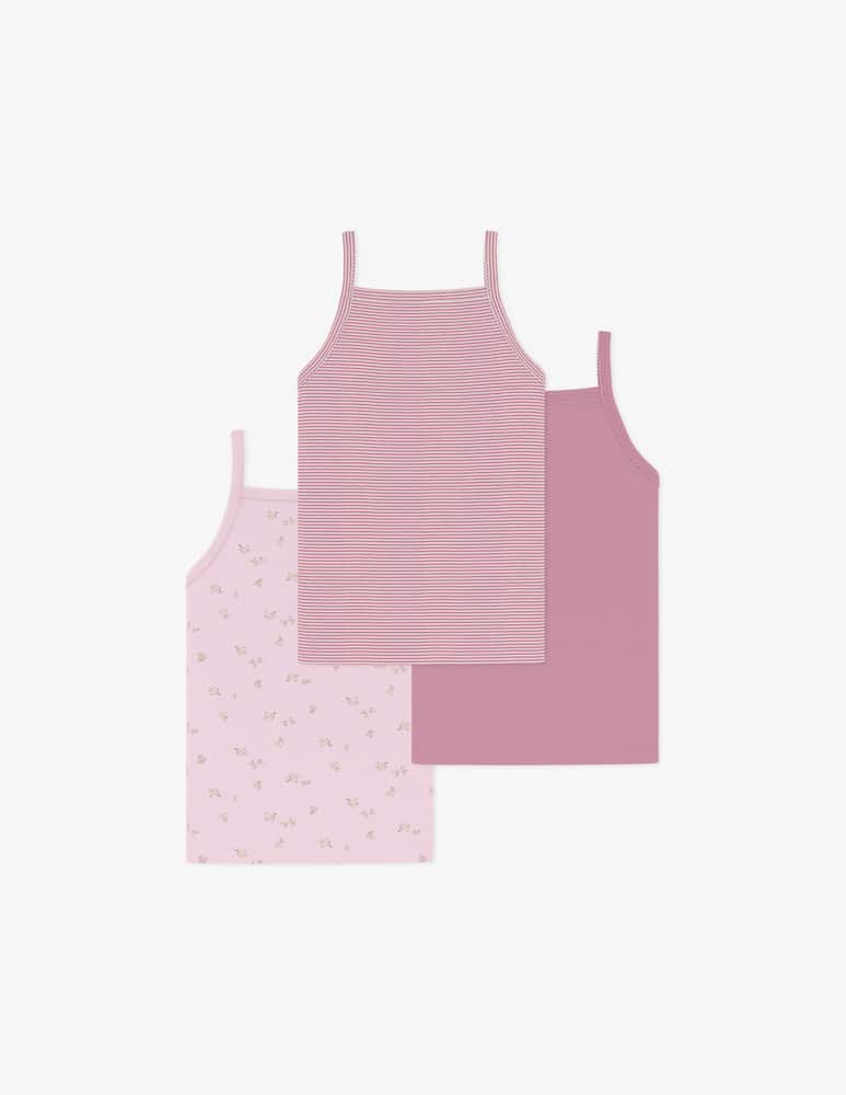 rinascente Petit Bateau Pack 3 canotte a spalline
