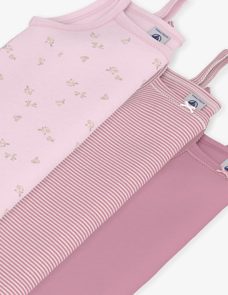 rinascente Petit Bateau Pack 3 canotte a spalline