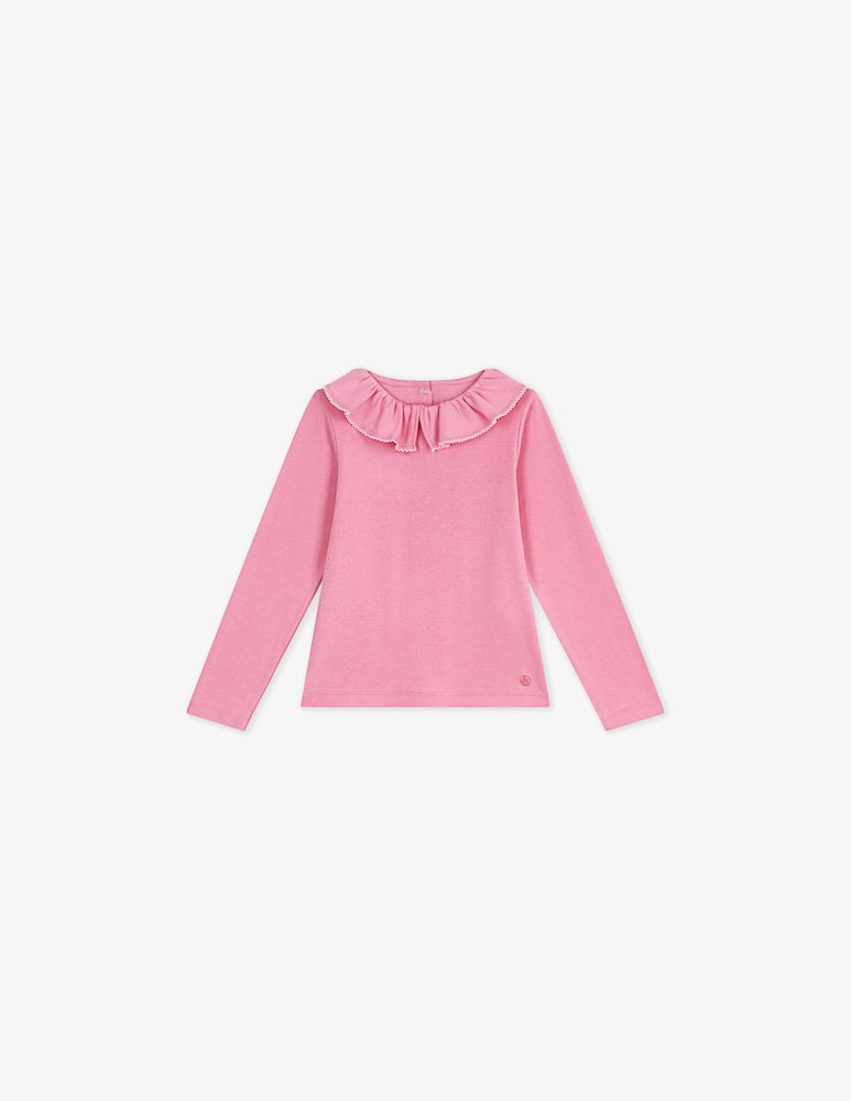 rinascente Petit Bateau T-shirt a maniche lunghe con volant