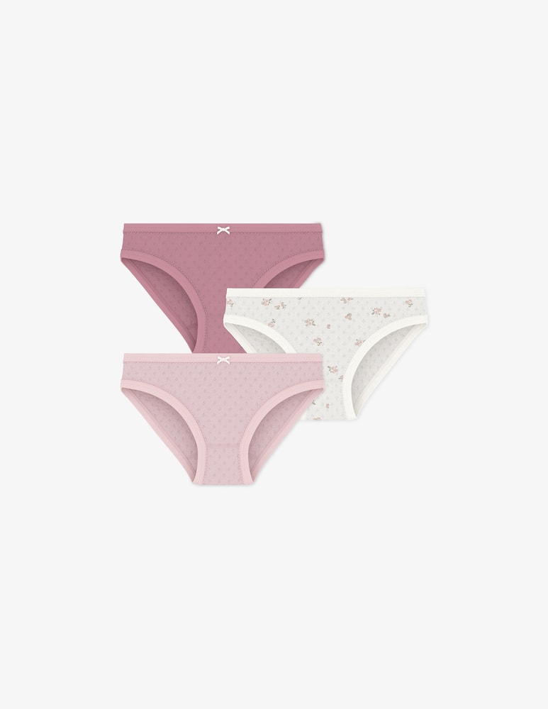 rinascente Petit Bateau Pack 3 culottes con fiorellini