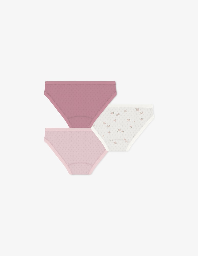 rinascente Petit Bateau Pack 3 culottes con fiorellini