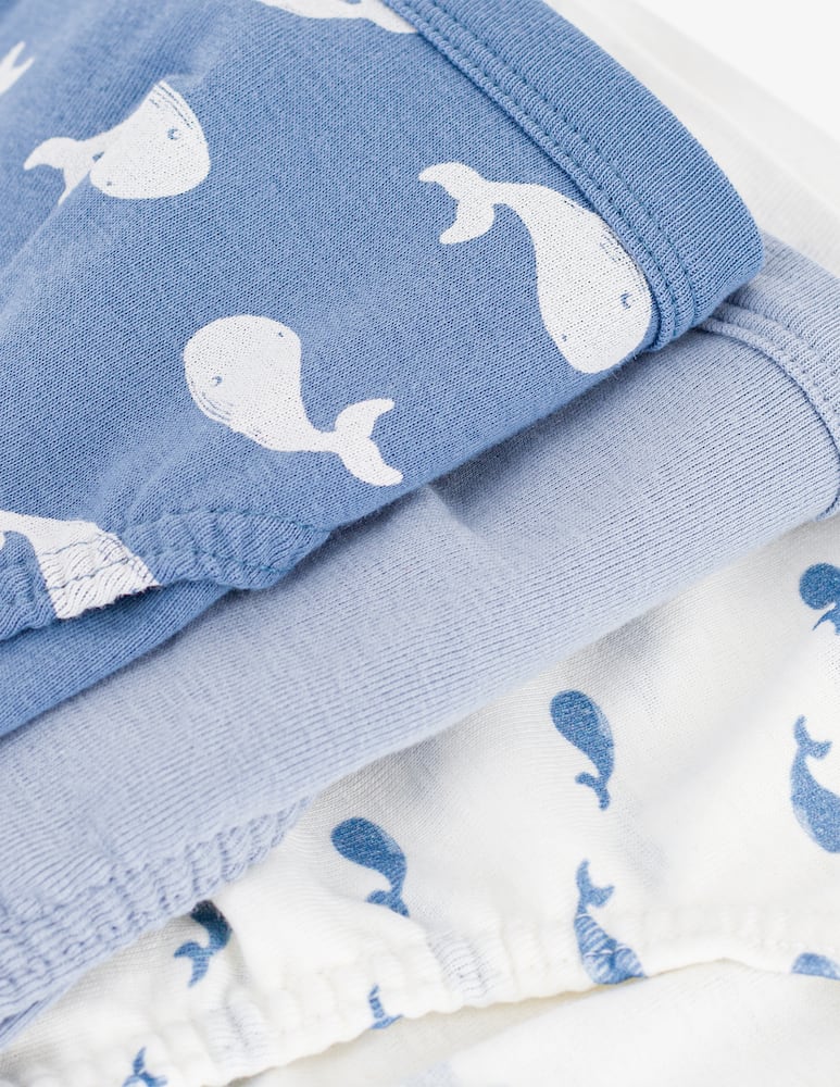 rinascente Petit Bateau Pack slip 2 con stampa balene