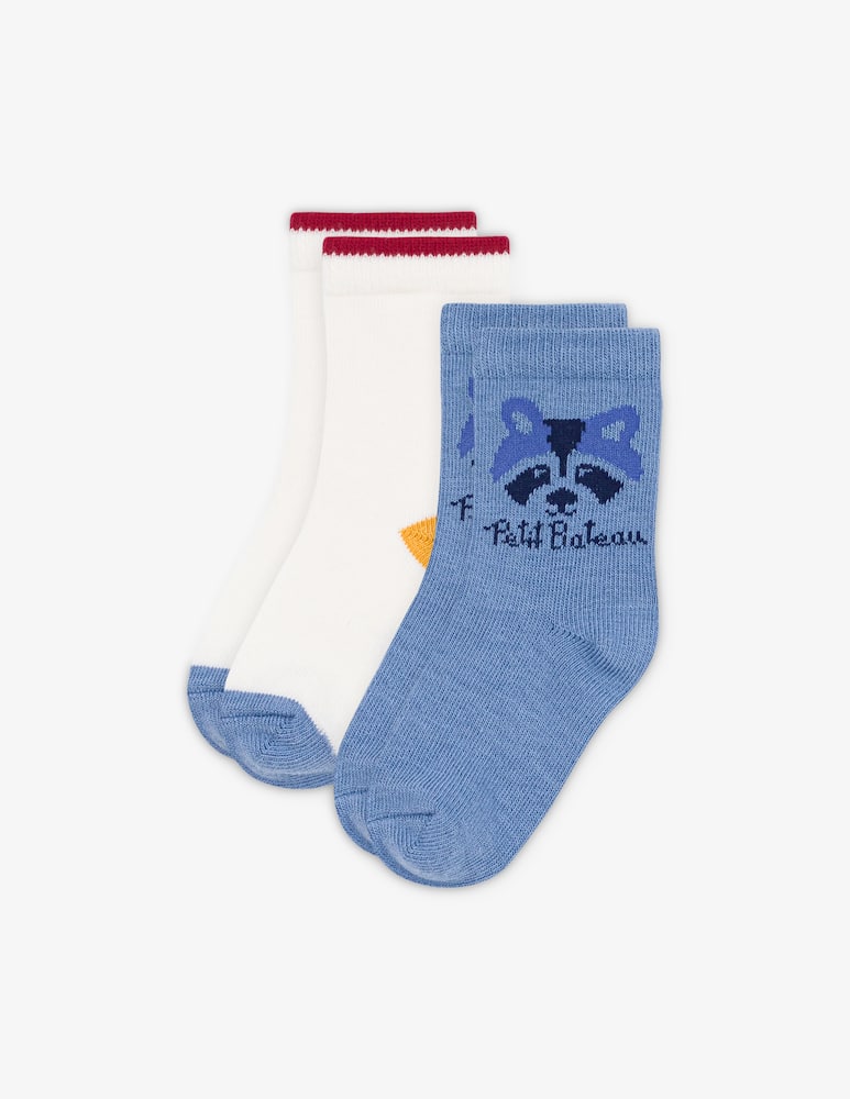 rinascente Petit Bateau Pack 2 calze con motivo procione