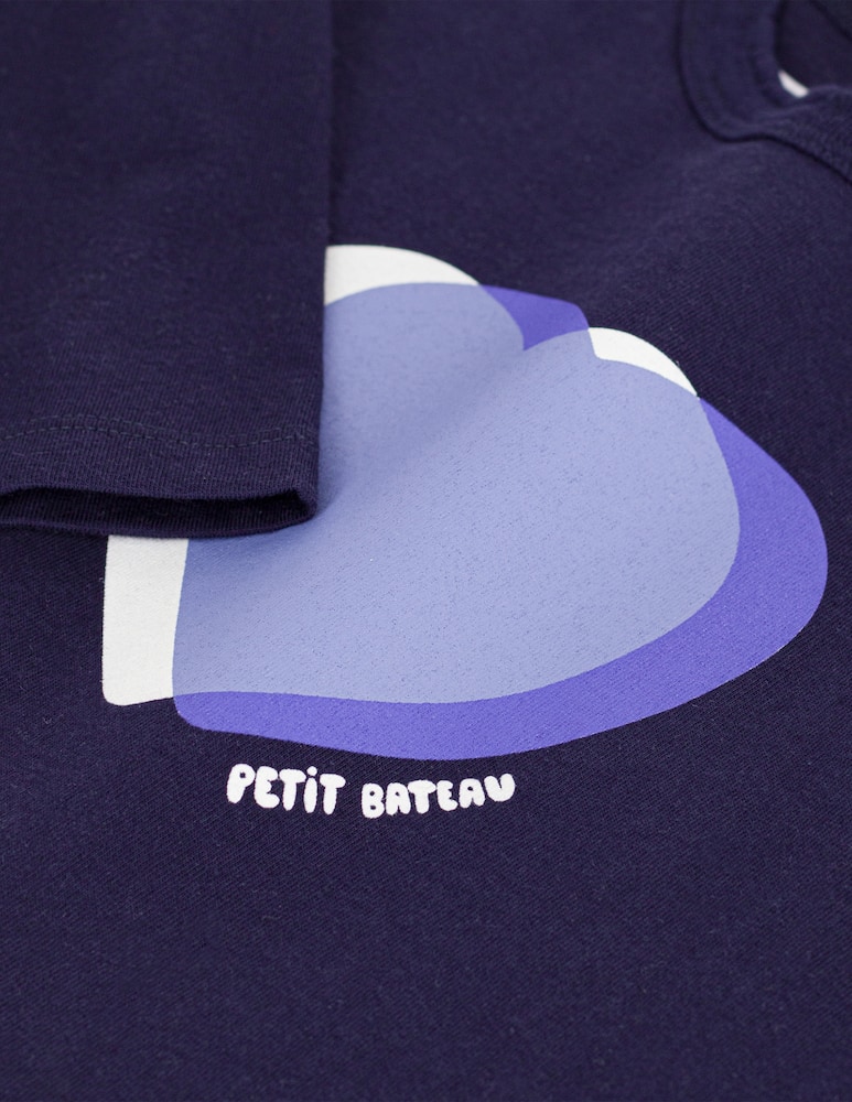 rinascente Petit Bateau T-shirt a maniche lunghe con cuore