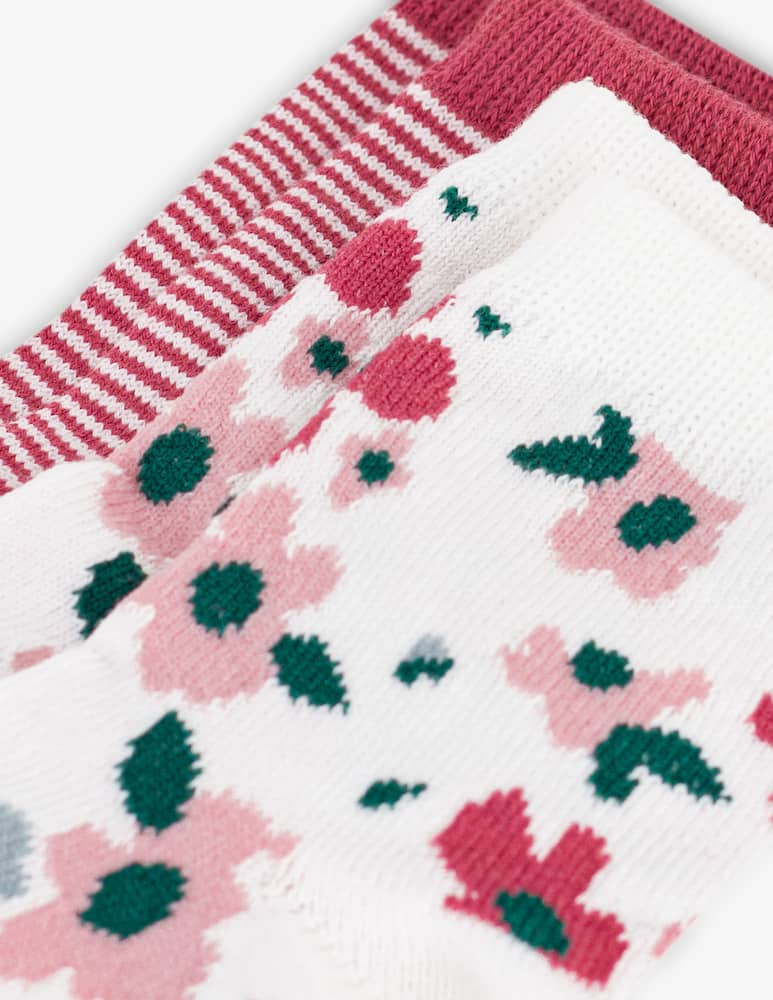 rinascente Petit Bateau Pack 2 calze a righe e fiori