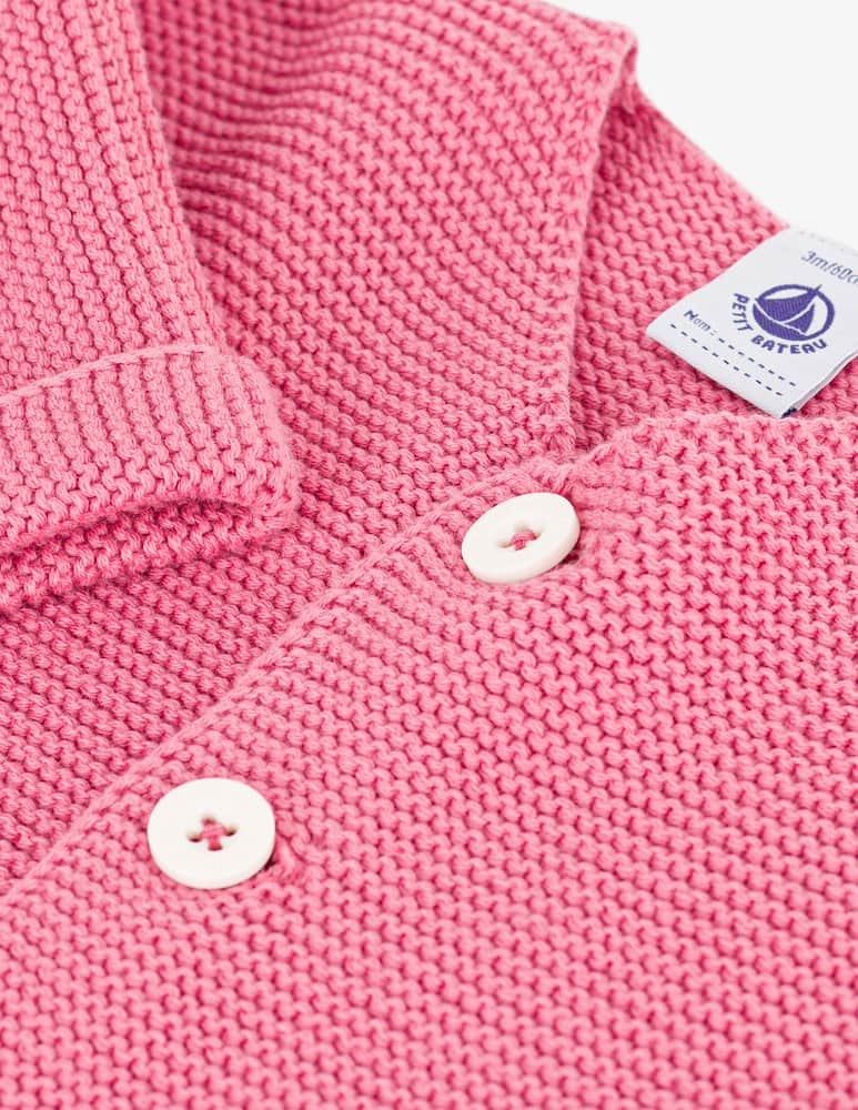 rinascente Petit Bateau Cardigan in maglia punto riso