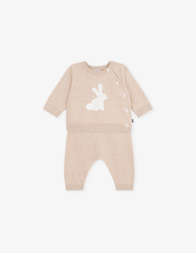 rinascente Petit Bateau Set 2 pezzi in maglia coniglio