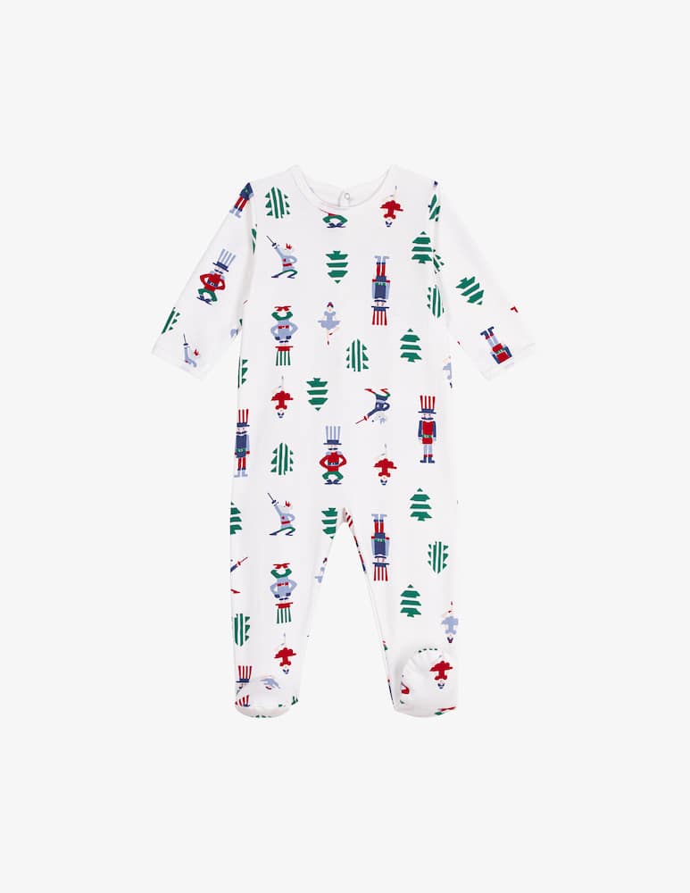 Petit Bateau Tutina con piedini stampata - immagine 1 Petit Bateau Tutina con piedini stampata - immagine 1