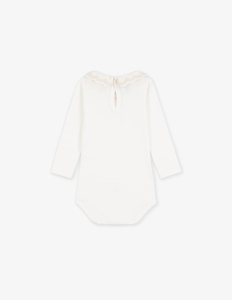 Petit Bateau Body a maniche lunghe con colletto - immagine 2 Petit Bateau Body a maniche lunghe con colletto - immagine 2