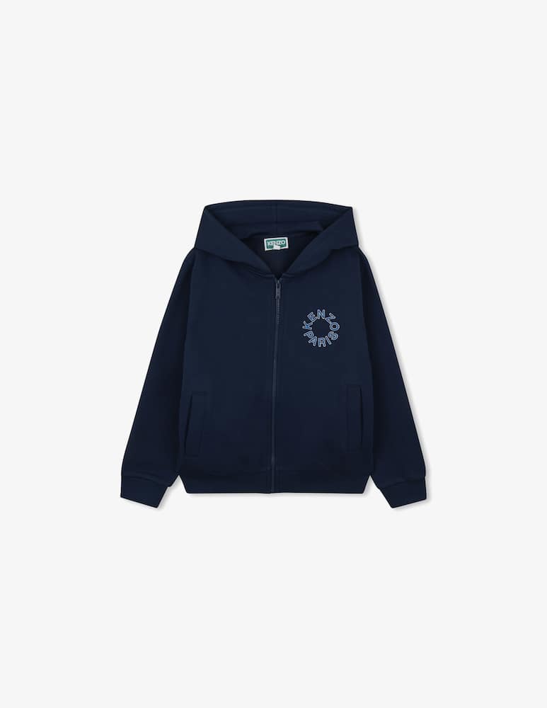 rinascente Kenzo Circle logo zip hoodie