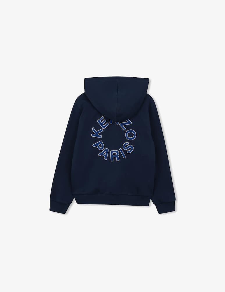 rinascente Kenzo Circle logo zip hoodie