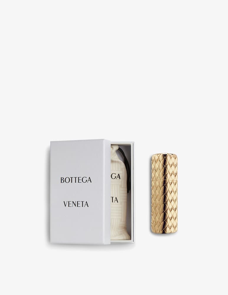 rinascente Bottega Veneta Gold Travel Spray Empty Case
