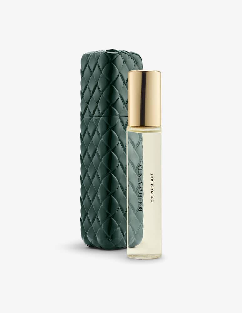 rinascente Bottega Veneta Green Travel Spray Empty Case
