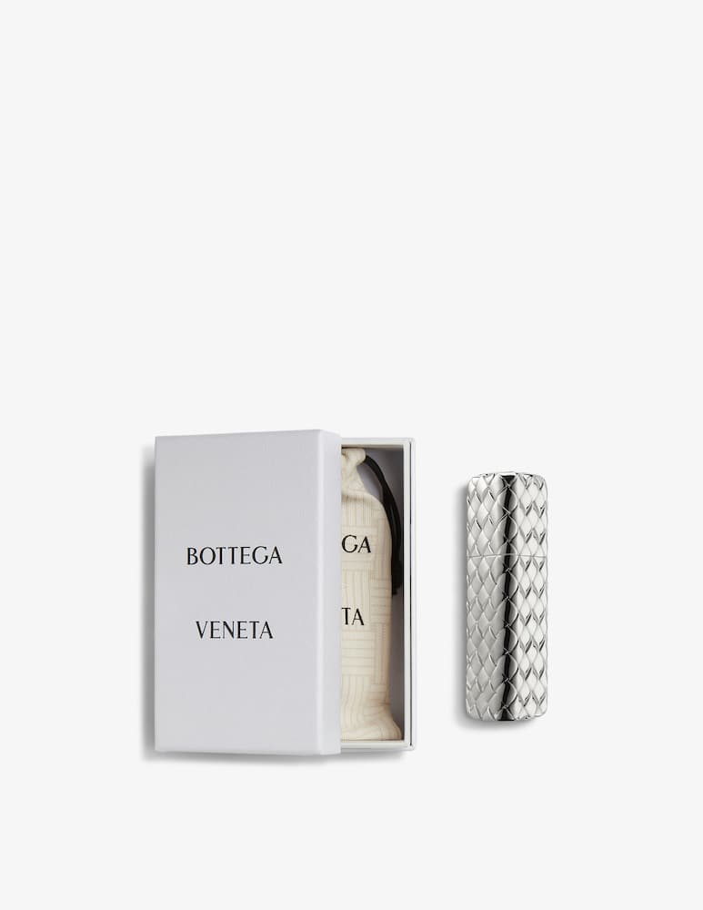 rinascente Bottega Veneta Silver Travel Spray Empty Case