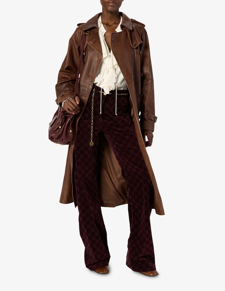 rinascente Gerard Darel Leather trench coat