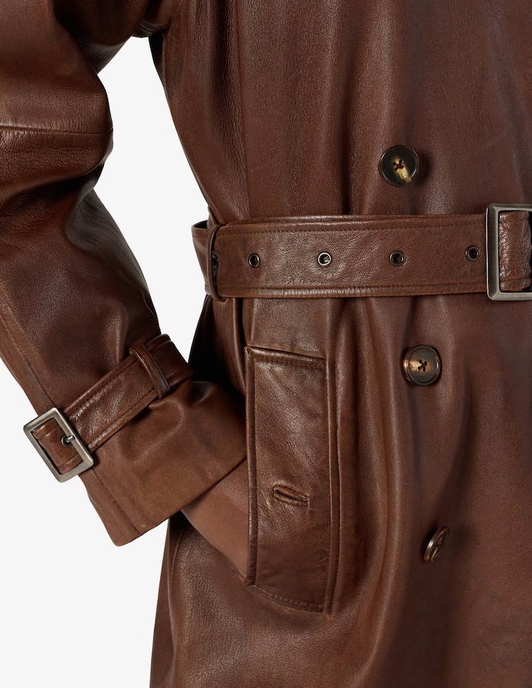 Gerard Darel Leather trench coat - picture 4 Gerard Darel Leather trench coat - picture 4