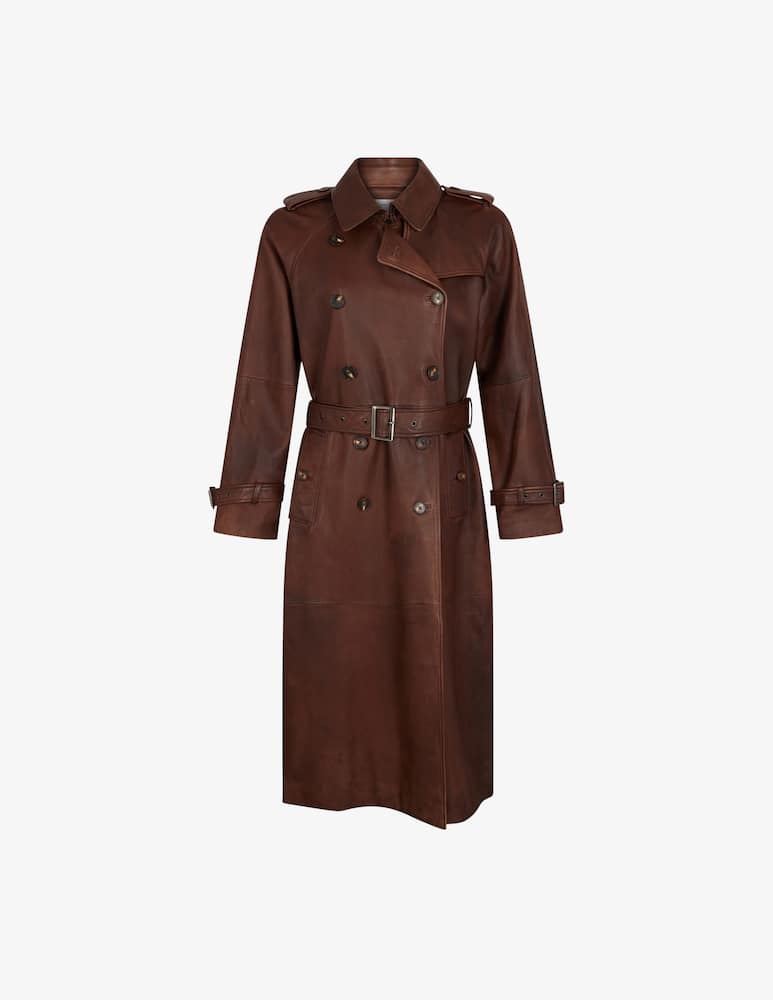 Gerard Darel Leather trench coat - picture 5 Gerard Darel Leather trench coat - picture 5