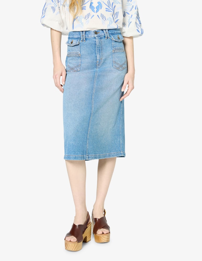 rinascente Gerard Darel Emma Midi Skirt