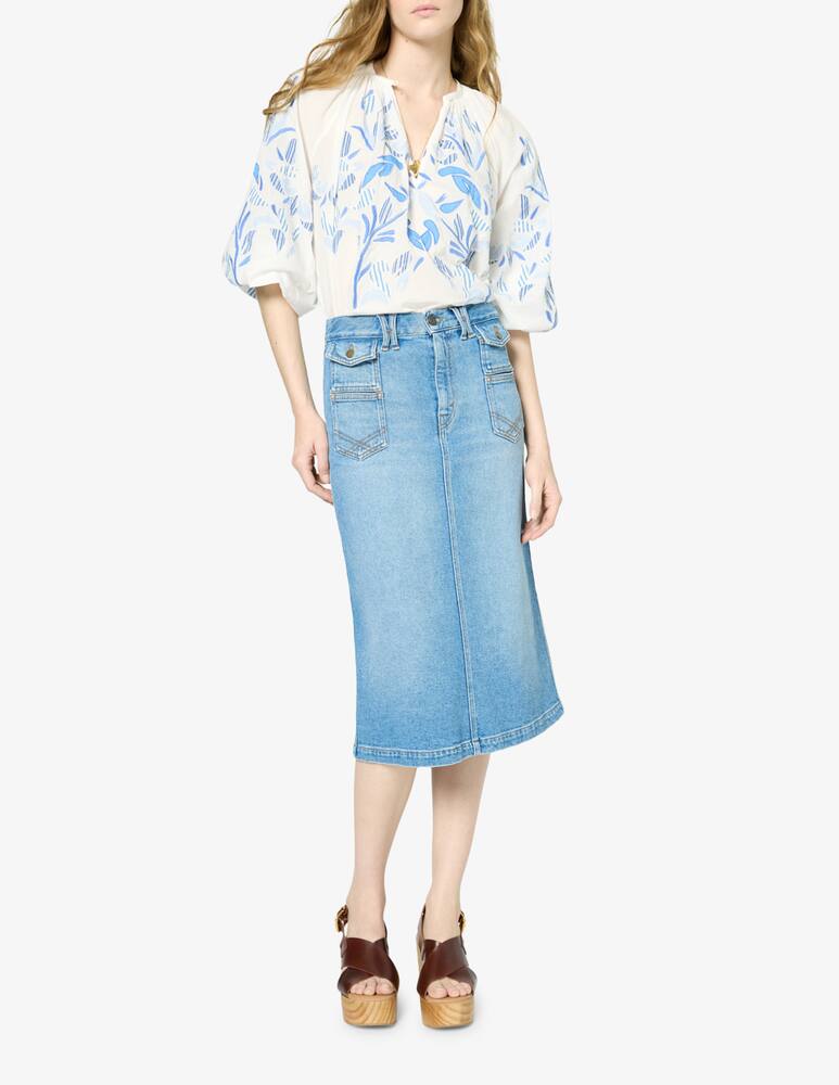 rinascente Gerard Darel Emma Midi Skirt