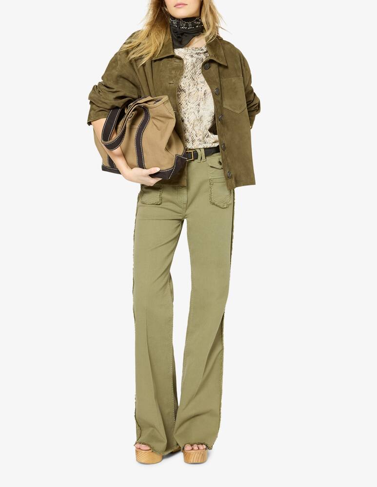 rinascente Gerard Darel Rose leather jacket