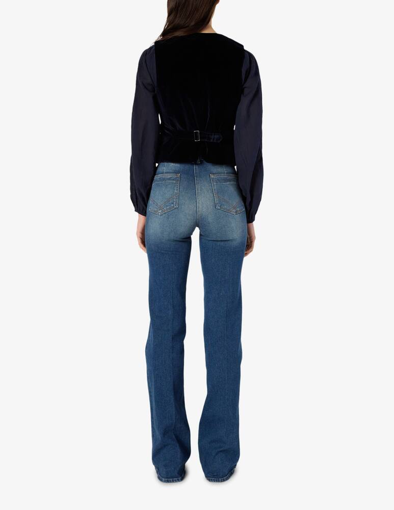 rinascente Gerard Darel Nais velvet waistcoat