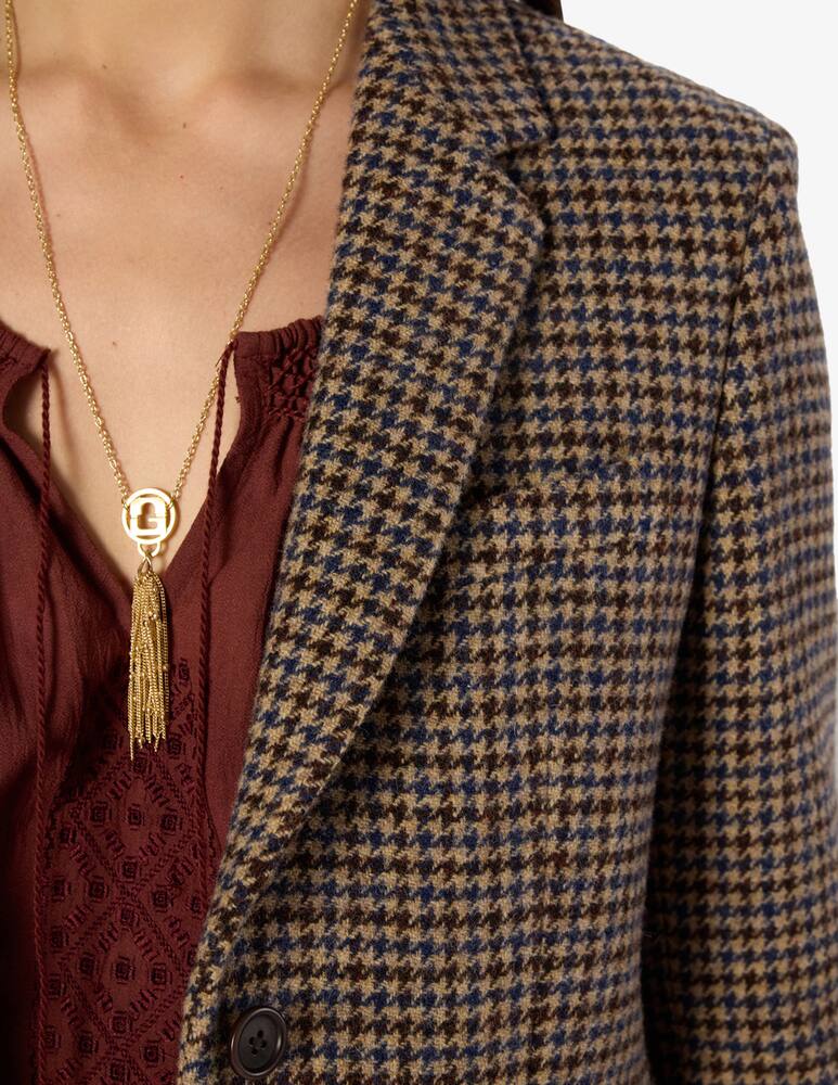 rinascente Gerard Darel Blazer pied de poule Nathane