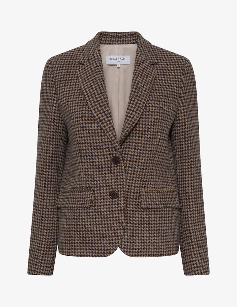rinascente Gerard Darel Blazer pied de poule Nathane
