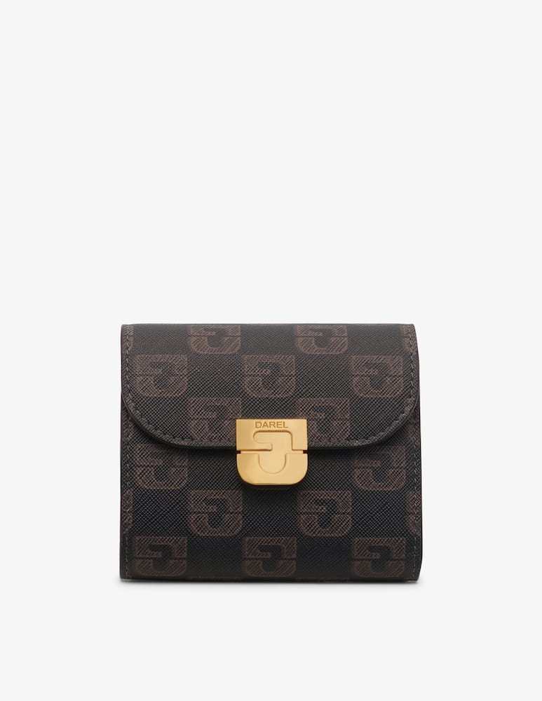 rinascente Gerard Darel Foldover leather mini wallet