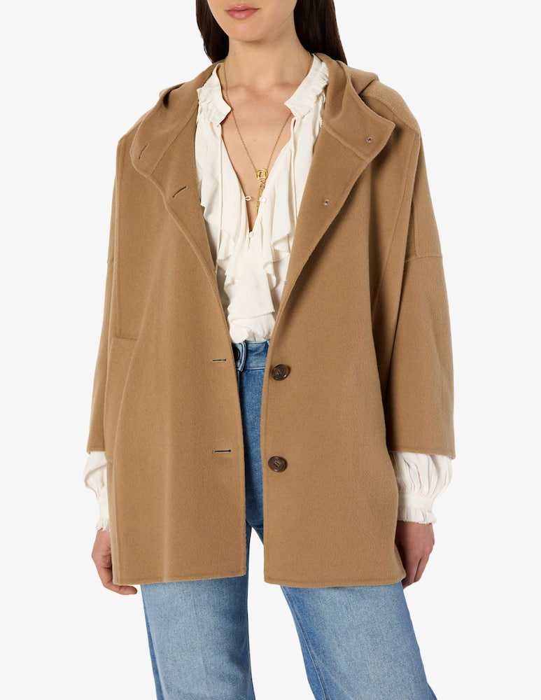 rinascente Gerard Darel Marla hooded wool coat