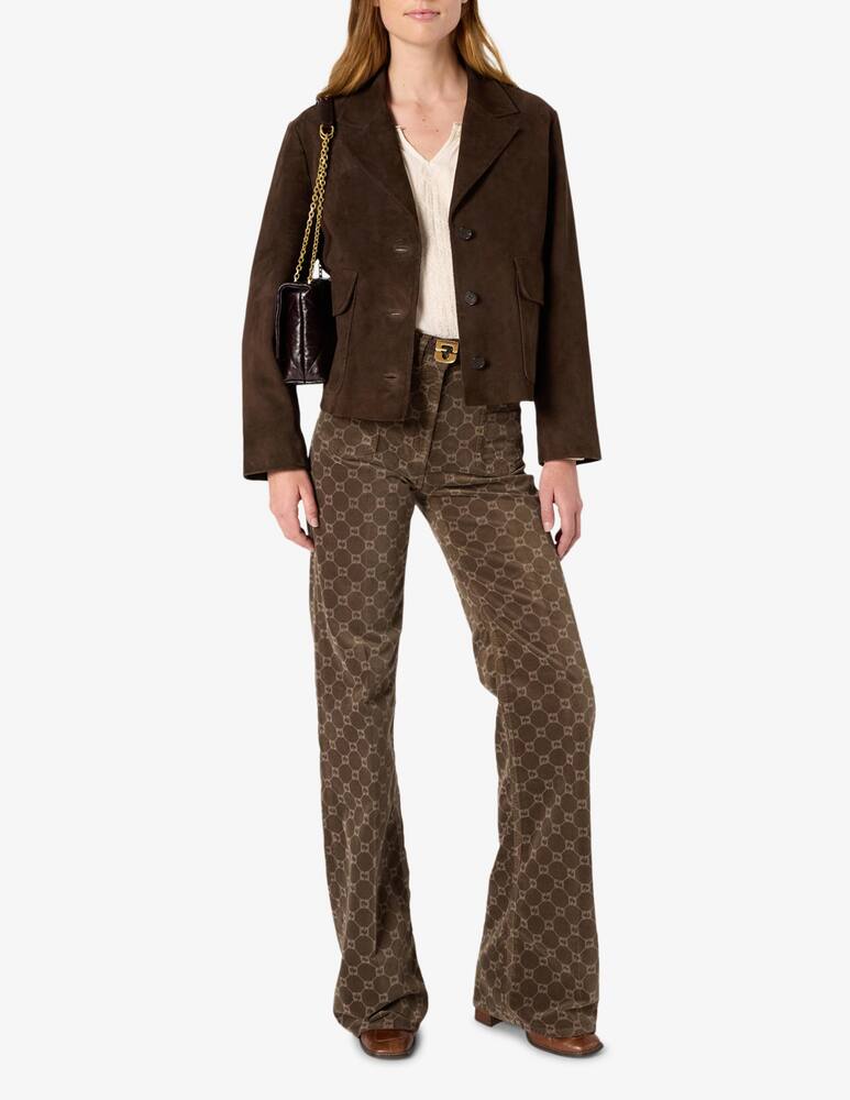 rinascente Gerard Darel Norah leather buttoned jacket