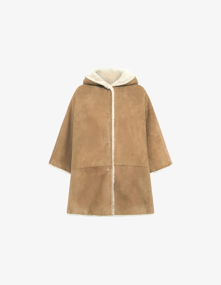 rinascente Gerard Darel Cappotto con cappuccio in pelliccia Marion