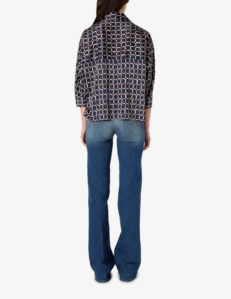 rinascente Gerard Darel Ariane Geometric print blouse