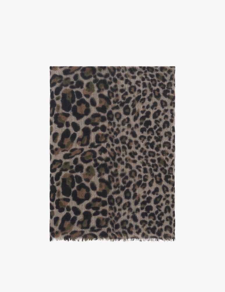 rinascente Gerard Darel Rosalie leopard print scarf