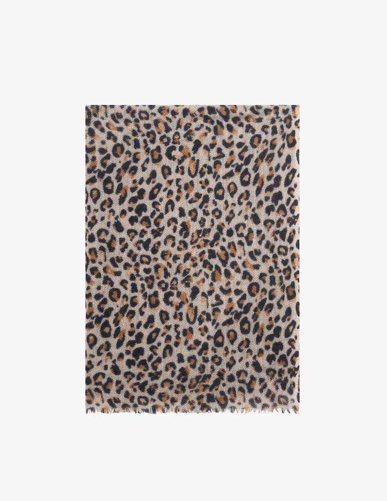 rinascente Gerard Darel Rosalie leopard print scarf