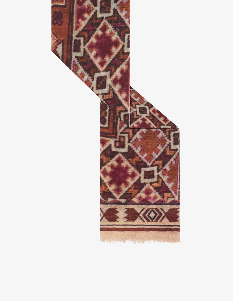 rinascente Gerard Darel Raissa geometric pattern scarf