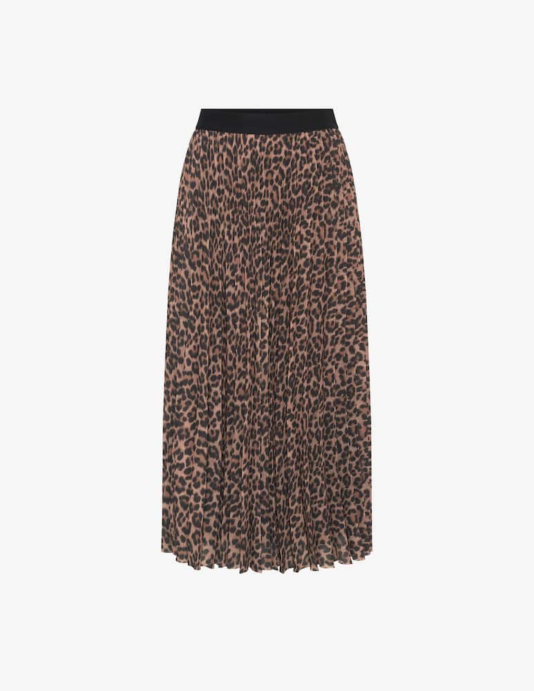 Gerard Darel Gonna plissettata animalier Babette - immagine 1 Gerard Darel Gonna plissettata animalier Babette - immagine 1